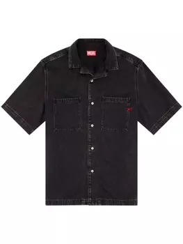 Diesel джинсовая рубашка D-Paroshort, черный