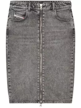 Diesel джинсовая юбка De-Pencil-Z, серый