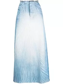 Diesel джинсовая юбка макси De-Pago-Fsd1 А-силуэта, синий