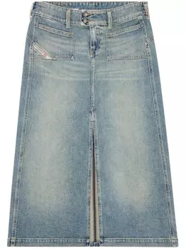 Diesel джинсовая юбка миди De-Hush, синий