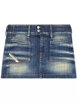 Diesel джинсовая юбка мини De-Hush, синий