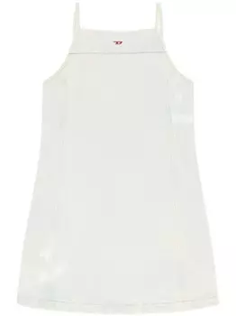 Diesel джинсовое платье мини De-Bety-Dress-S, белый