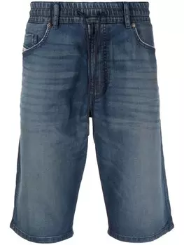Diesel джинсовые шорты D-Krooley с кулиской, синий