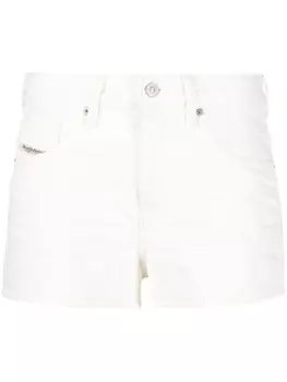 Diesel джинсовые шорты De-Yuba с завышенной талией, белый