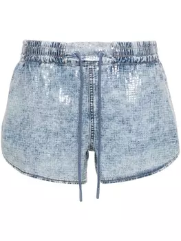 Diesel джинсовые шорты Sunny в клетку, синий