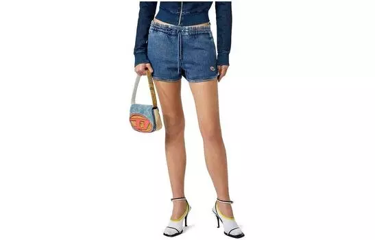 DIESEL Джинсовые шорты женские синие