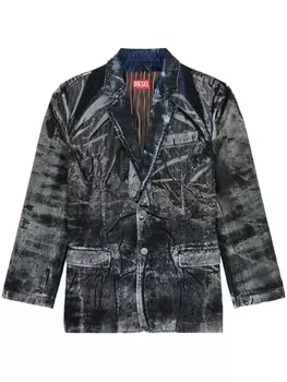 Diesel джинсовый блейзер D-Bla-Dev-Fse, черный