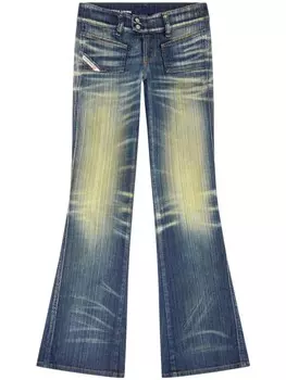 Diesel джинсы bootcut D-Hush с заниженной талией, синий
