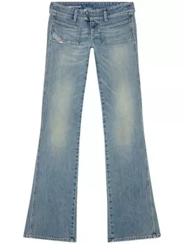Diesel джинсы bootcut D-Hush с заниженной талией, синий