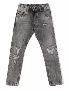 Diesel джинсы Krooley с эффектом потертости, серый