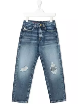 Diesel джинсы с эффектом потертости, синий