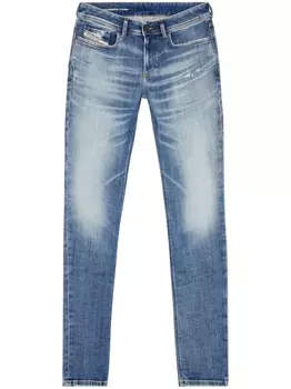 Diesel джинсы скинни 1979 Sleenker с заниженной талией, синий