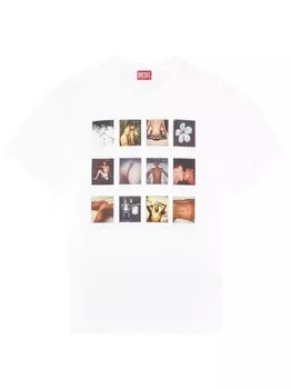 Diesel футболка из органического хлопка с фотопринтом из коллаборации с ToFF, белый