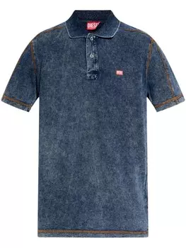 Diesel футболка-поло с логотипом, синий