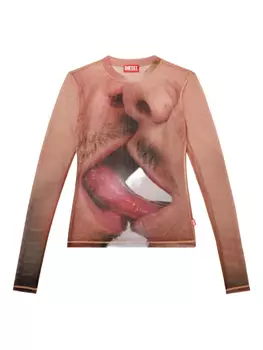 Diesel футболка Pr-T-Sielar из коллаборации с Tom of Finland Foundation, розовый