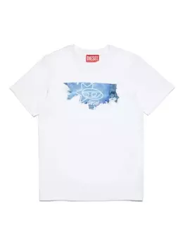 Diesel футболка с логотипом, белый