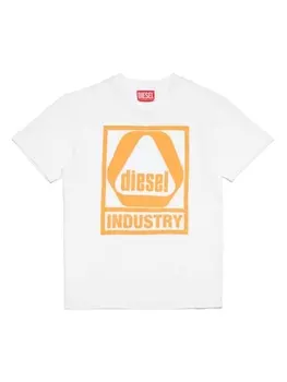 Diesel футболка с логотипом, белый