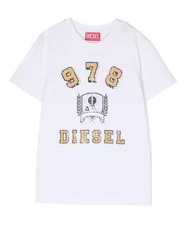Diesel футболка с логотипом, белый