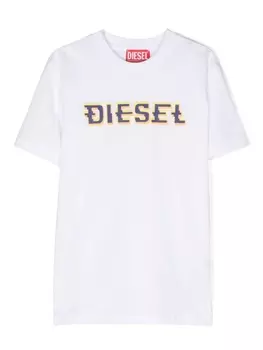 Diesel футболка с логотипом, белый