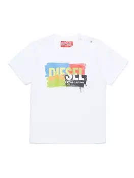 Diesel футболка с логотипом, белый