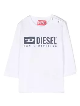 Diesel футболка с логотипом, белый
