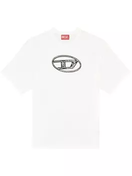 Diesel футболка с логотипом, белый