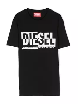 Diesel футболка с логотипом, черный