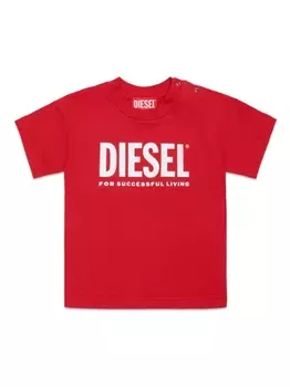 Diesel футболка с логотипом, красный