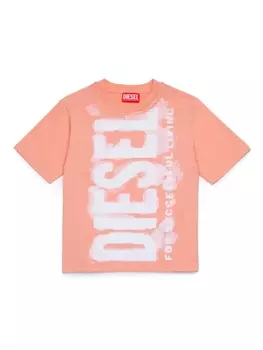 Diesel футболка с логотипом, розовый