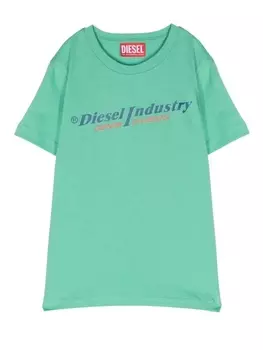 Diesel футболка с логотипом, зеленый