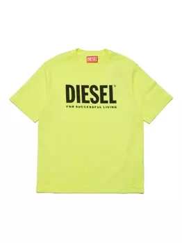 Diesel футболка с логотипом, желтый