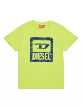 Diesel футболка с логотипом, желтый