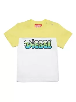 Diesel футболка с логотипом, желтый