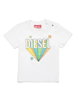 Diesel футболка с принтом Diesel Prisma, белый