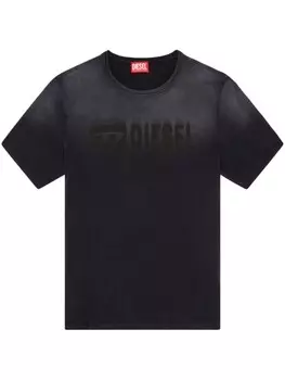 Diesel футболка T-Adjust-K4 с эффектом омбре, черный