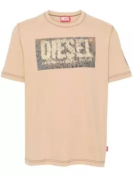 Diesel футболка T-Adjust-Q1, коричневый