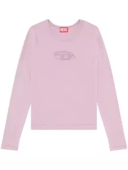 Diesel футболка T-Angie-LS из джерси, фиолетовый