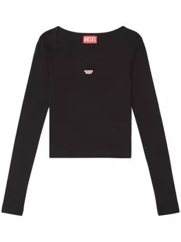 Diesel футболка T-Ballet-D с длинными рукавами, черный