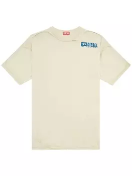 Diesel футболка T-BOXT-DBL с логотипом, нейтральный цвет