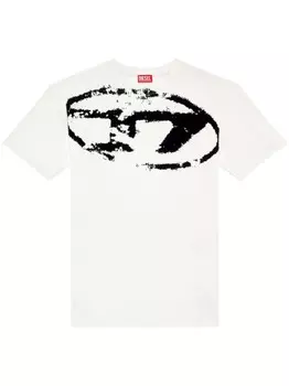 Diesel футболка T-Boxt с фактурным логотипом, нейтральный цвет