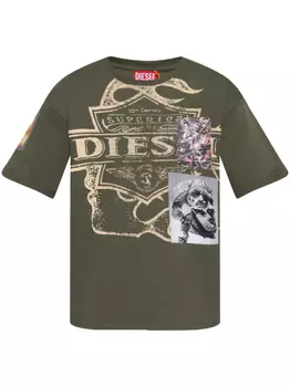 Diesel футболка T-Boxt, зеленый