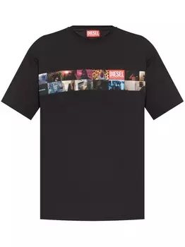 Diesel футболка T-Boxty, черный