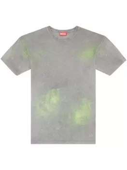 Diesel футболка T-Buxt с графичным принтом, серый