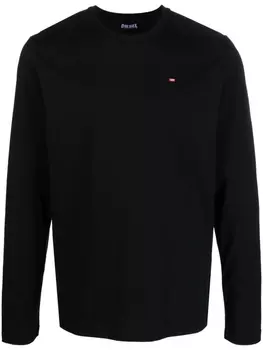 Diesel футболка T-Diegor-Ls-Microdiv, черный