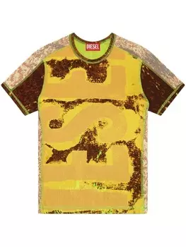 Diesel футболка T-Ele-Long-P5, мультиколор