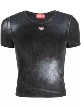 Diesel футболка T-ELE-N1 с блестками, черный