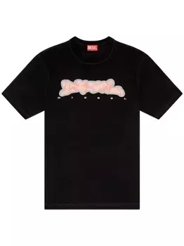 Diesel футболка T-JUST-N16 с графичным принтом, черный