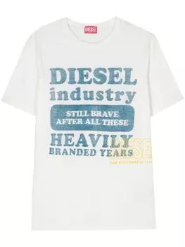 Diesel футболка T-Just-N9 с логотипом, белый
