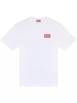 Diesel футболка T-Just-Nlabel с логотипом, белый