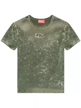 Diesel футболка T-Uncuties с логотипом, зеленый